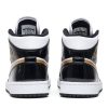 852542-007 Air Jordan 1 Mid Patent SE Black Gold Sko-3