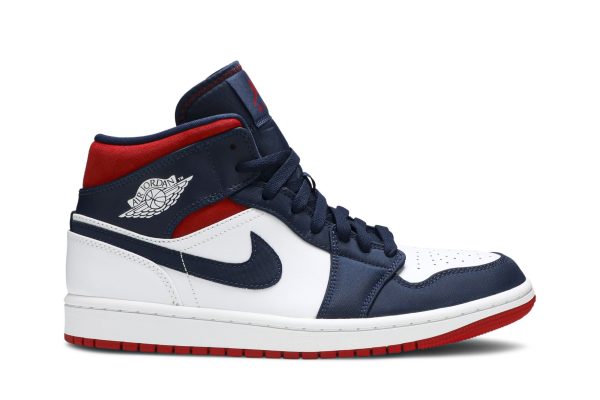 Køb Air Jordan 1 Mid SE Olympic USA Sko 852542-104