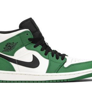 Køb Air Jordan 1 Mid Fyrregrøn Sko 852542-301