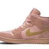 852542-600 Air Jordan 1 Mid Coral Gold Sko-1