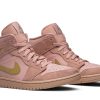 852542-600 Air Jordan 1 Mid Coral Gold Sko-4