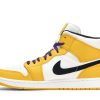 852542-700 Air Jordan 1 Mid SE Lakers Sko-1