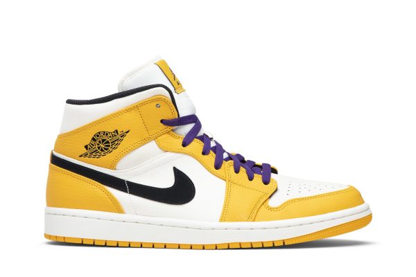 Air Jordan 1 Mid SE Lakers Sko 852542-700