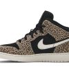 BQ6931-021 Air Jordan 1 Mid SE GS Leopard Sko-1