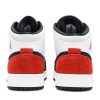 BQ6931-100 Air Jordan 1 Mid GS Red Mint Sko-3