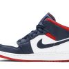 BQ6931-104 Air Jordan 1 Mid GS SE USA Olympic Sko-1