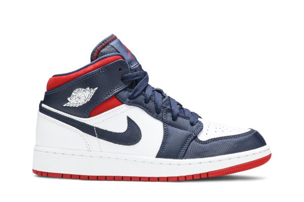 Køb Air Jordan 1 Mid GS SE USA Olympic BQ6931-104