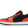 CK3022-008 Air Jordan 1 Low SE Black Turf Orange Sko-1