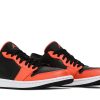 CK3022-008 Air Jordan 1 Low SE Black Turf Orange Sko-4