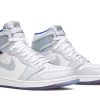 CK6637-104 Air Jordan 1 Retro High Zoom Hvid Racer Blå Sko-4