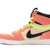 CW6576-800 Air Jordan 1 High Switch Peach Neon Lyserød Volt Sko-1