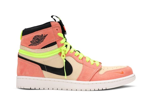 Air Jordan 1 High Switch Peach Neon Lyserød Volt Sko CW6576-800