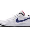 CW7009-100 Air Jordan 1 Low Multi-farve Swoosh Sko-1