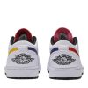 CW7009-100 Air Jordan 1 Low Multi-farve Swoosh Sko-2