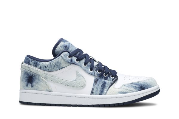 Air Jordan 1 Low SE Washed Denim Sko CZ8455-100