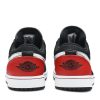 DA4659-001 Air Jordan 1 Low Brushstroke Swoosh Sort Rød Sko-3