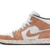 DA8005-100 Air Jordan 1 Mid SE Brushstroke Paint Splatter Sko-1