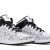 DC4099-100 Air Jordan 1 Mid SE GS DIY Hvid Sort Sko-4