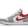 DC6991-016 Air Jordan 1 Low SE Light Smoke Grey Gym Red Sko-1