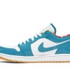 DC6991-400 Air Jordan 1 Low SE Barcelona Cyber Teal Hvid Gum Sko-1