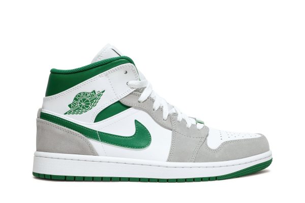 Køb Air Jordan 1 Mid SE Grey Pine Green Sko DC7294-103