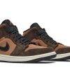 DC7294-200 Air Jordan 1 Mid SE Dark Chocolate Sko-4