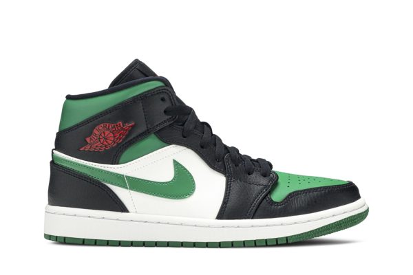 Køb Air Jordan 1 Mid Pine Green Toe Sko 554724-067