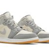 DN4346-100 Air Jordan 1 Mid SE GS Coconut Milk Particle Grey Sko-4