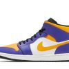 DQ8426-517 Air Jordan 1 Mid Lakers 2022 Sko-1