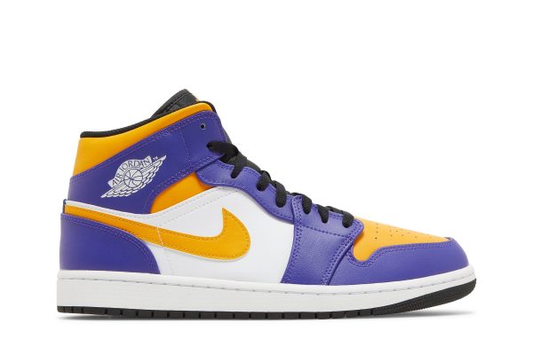 Air Jordan 1 Mid Lakers 2022 Sko DQ8426-517