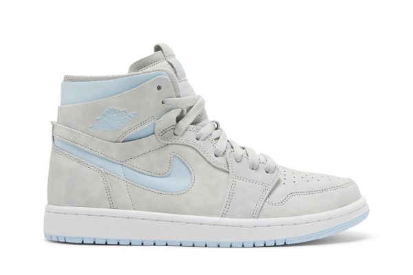 Køb Air Jordan 1 High Zoom Comfort Cool Grey Light Blue CT0979-004 Kvinder Sko Online