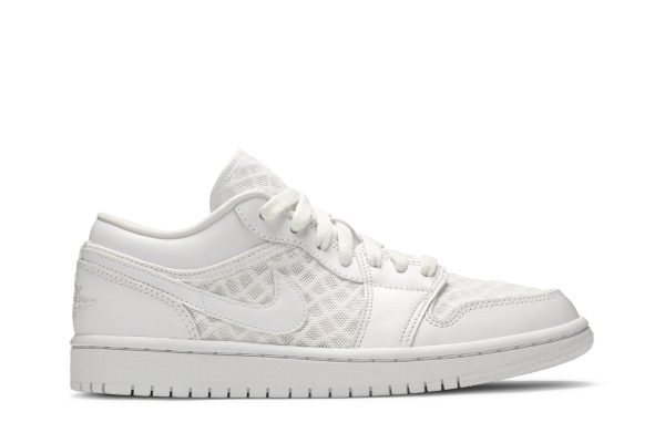 Køb Air Jordan 1 Low Breathe Triple White DC9508-100 Sko til damer Online