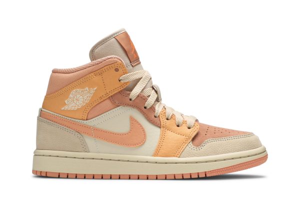 Køb Air Jordan 1 Mid Apricot DH4270-800 Sko til damer Online