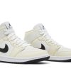 Køb Air Jordan 1 Mid Coconut Milk BQ6472-121 Sko til damer Online-4