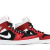 Køb Air Jordan 1 Mid Gym Rød Sort BQ6472-601 Sko til damer Online-4