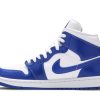 Køb Air Jordan 1 Mid Kentucky Blue BQ6472-104 Sko til damer Online-1