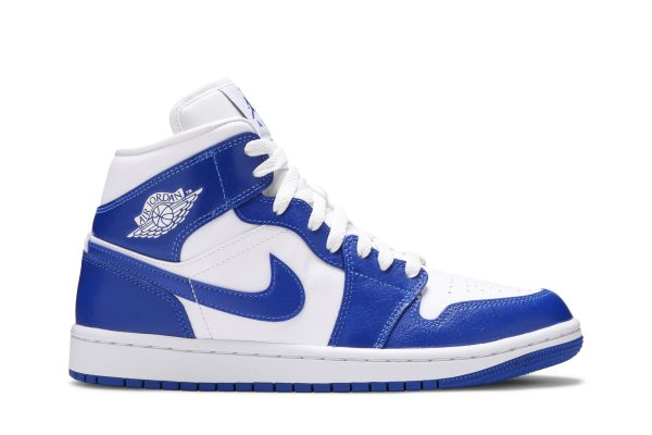 Køb Air Jordan 1 Mid Kentucky Blue BQ6472-104 Sko til damer Online