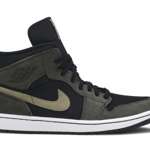 Køb Air Jordan 1 Mid Olive BQ6472-030 Sko til damer Online