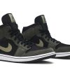 Køb Air Jordan 1 Mid Olive BQ6472-030 Sko til damer Online-4