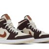 Køb Air Jordan 1 Mid SE Cream Dark Chocolate DO6699-200 Sko til damer Online-4