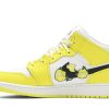 Køb Air Jordan 1 Mid SE GS Dynamic Yellow Floral AV5174-700 Sko Online-1