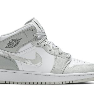 Køb Air Jordan 1 Mid SE GS Grey Camo DD3235-100 Sko Online