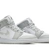 Køb Air Jordan 1 Mid SE GS Grey Camo DD3235-100 Sko Online-4