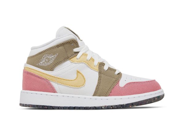 Køb Air Jordan 1 Mid SE GS Pastel Grind Sko DJ0338-100 Online