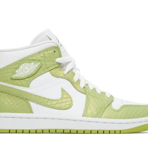 Køb Air Jordan 1 Mid SE Green Python DV2959-113 Sko til damer Online