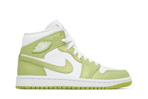 Køb Air Jordan 1 Mid SE Green Python DV2959-113 Sko til damer Online