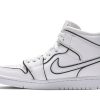 Køb Air Jordan 1 Mid SE Iridescent Trim CK6587-100 Sko til damer Online-1