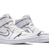 Køb Air Jordan 1 Mid SE Iridescent Trim CK6587-100 Sko til damer Online-4