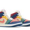 Køb Air Jordan 1 Mid SE Multi-Color DN3738-400 Sko til damer Online-4