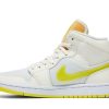 Køb Air Jordan 1 Mid SE Voltage Yellow DB2822-107 Sko til damer Online-1